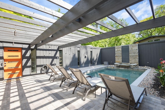 18101 Woolman Dr, Minnetonka, MN 55345 - view of pool featuring a pergola and a fenced backyard