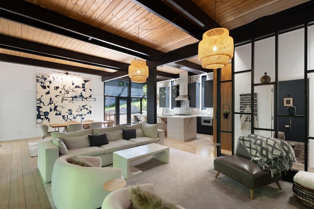 18101 Woolman Dr, Minnetonka, MN 55345 - lobby with wood ceiling with exposed beams