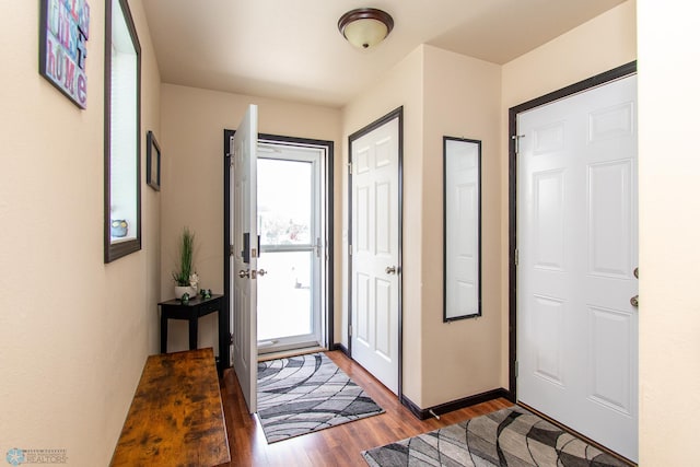 4110 Clubhouse Dr S, Fargo, ND 58104 - entryway featuring wood finished floors and baseboards