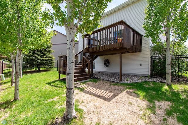 4110 Clubhouse Dr S, Fargo, ND 58104 - rear view of property with a deck and stairs