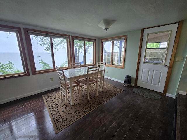 337 Lake Ave N, Spicer, MN 56288 - dining room featuring baseboards and wood finished floors