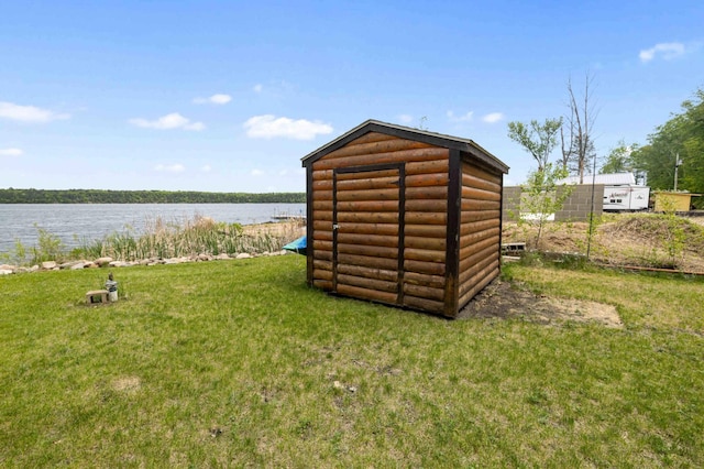 2648 Lake Shore Dr, Scandia Valley Twp, MN 56466 - view of outdoor structure with a water view