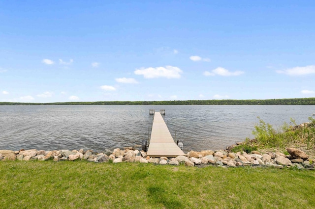 2648 Lake Shore Dr, Scandia Valley Twp, MN 56466 - dock area featuring a water view