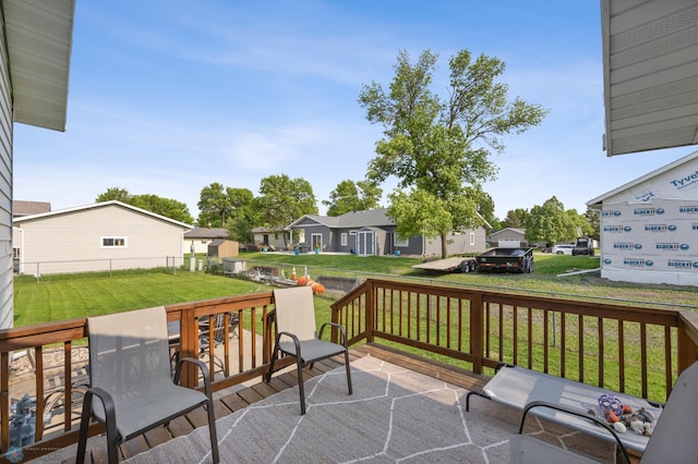 805 7th St NE, Dilworth, MN 56529 - deck with a residential view
