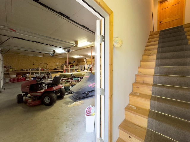 1880 Everett Rd S, Greenwood Twp, MN 55790 - staircase featuring concrete flooring
