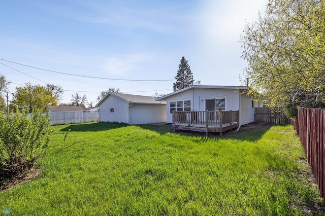 3017 8th St N, Fargo, ND 58102 - rear view of house featuring a deck
