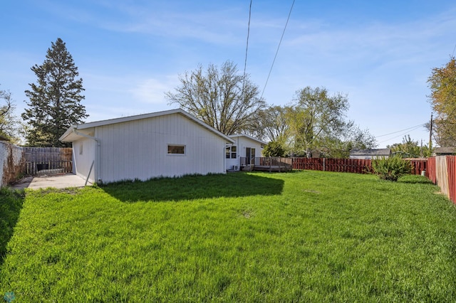 3017 8th St N, Fargo, ND 58102 - view of yard with a wooden deck