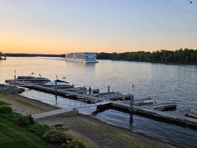600 Main St W Unit 206, Wabasha, MN 55981 - dock featuring a water view