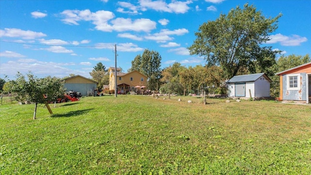 19334 105th Ave, Hayland Twp, MN 56353 - view of grassy yard featuring a storage shed