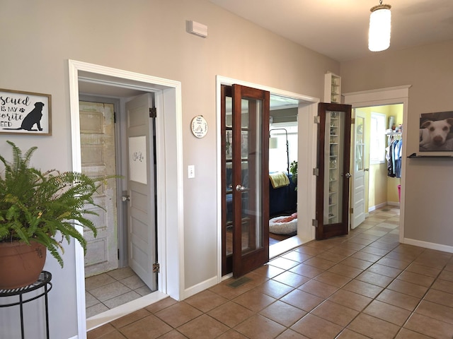 19334 105th Ave, Hayland Twp, MN 56353 - foyer entrance featuring tile patterned flooring and french doors