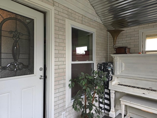 19334 105th Ave, Hayland Twp, MN 56353 - property entrance featuring brick siding