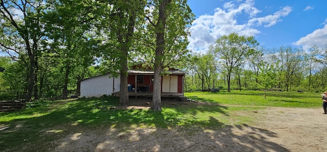 33580 156th St, Harmony Twp, MN 55939 - view of green lawn featuring an outbuilding