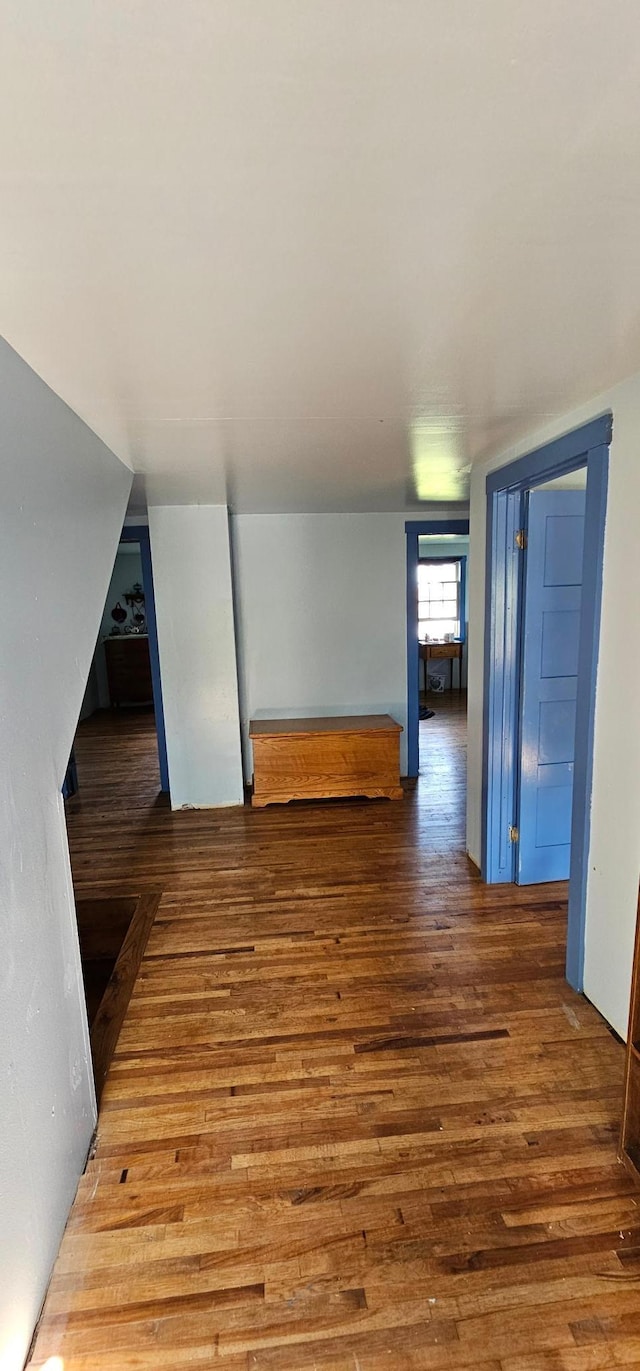 33580 156th St, Harmony Twp, MN 55939 - hallway featuring wood finished floors