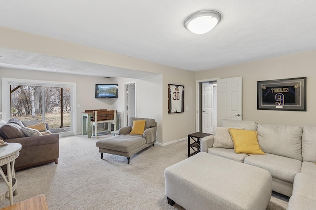 3664 Canary Way, Eagan, MN 55123 - living area featuring light carpet and baseboards