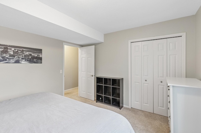 3664 Canary Way, Eagan, MN 55123 - bedroom with light carpet, a closet, and baseboards