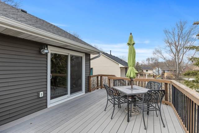 3664 Canary Way, Eagan, MN 55123 - wooden deck with outdoor dining area