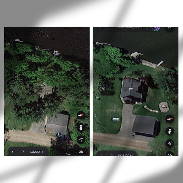 2051 Pine Knoll Rd, Knife Lake Twp, MN 55051 - aerial view of property's location