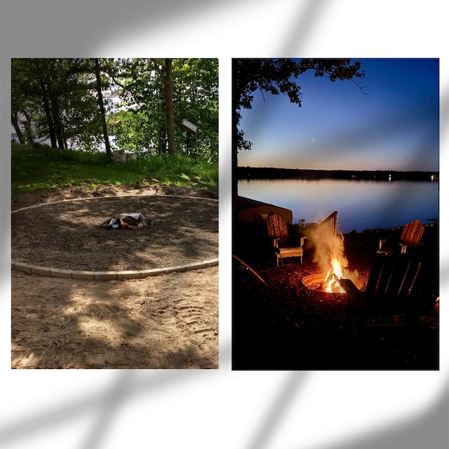 2051 Pine Knoll Rd, Knife Lake Twp, MN 55051 - detailed view of a fire pit