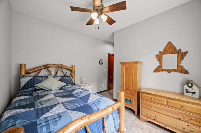 7410 313th Ave NE, North Branch Twp, MN 55056 - bedroom featuring carpet floors and ceiling fan