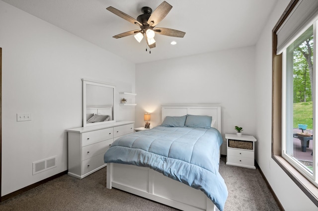 7410 313th Ave NE, North Branch Twp, MN 55056 - bedroom featuring carpet flooring, recessed lighting, and ceiling fan