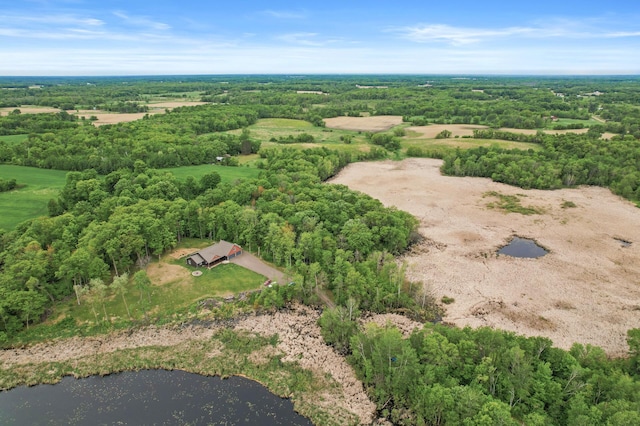 7410 313th Ave NE, North Branch Twp, MN 55056 - aerial view of property and surrounding area with a large body of water