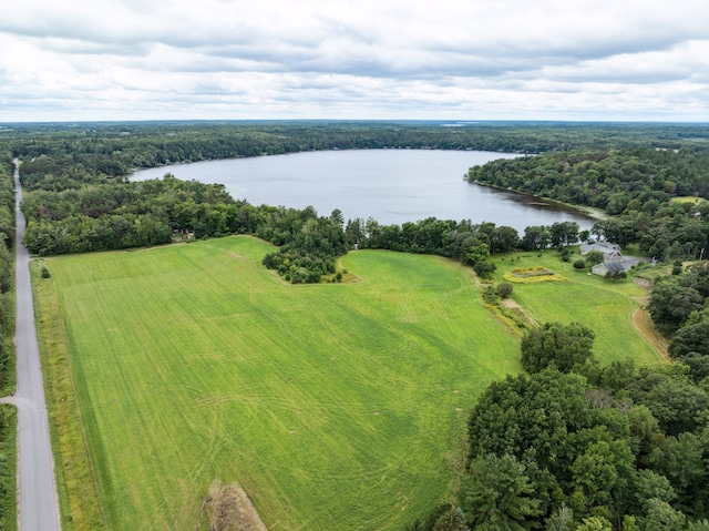 19551 State Highway 18, Brainerd, MN 56401 - drone / aerial view of a nearby body of water and a heavily wooded area
