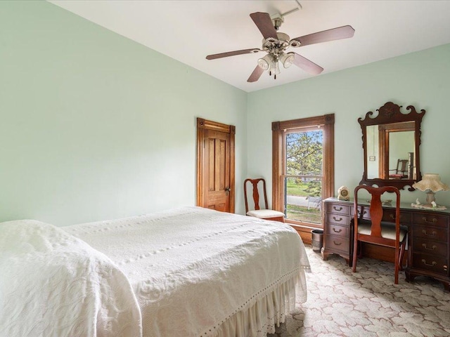 114 Washburn Ave W, Backus, MN 56435 - bedroom featuring ceiling fan