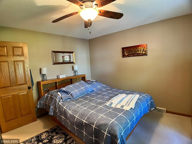 204 10th St N, Sartell, MN 56377 - bedroom featuring carpet flooring, a ceiling fan, and baseboards