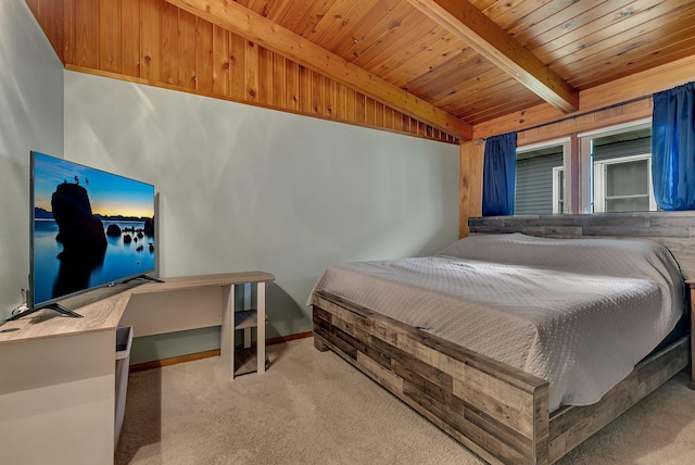 148 21st Ave N, Saint Cloud, MN 56303 - carpeted bedroom featuring wooden ceiling and baseboards