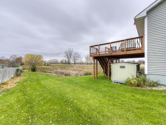 3335 Aaron Dr, Elko New Market, MN 55054 - view of yard with a wooden deck and stairs
