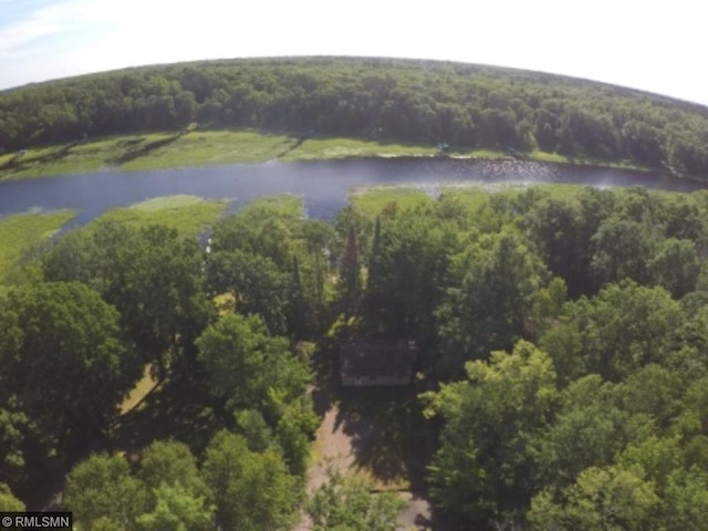48080 218th Pl, Mcgregor, MN 55760 - aerial view of property and surrounding area featuring a nearby body of water and a heavily wooded area