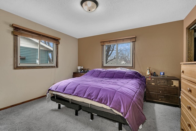 1410 12th Ave N, Saint Cloud, MN 56303 - carpeted bedroom with multiple windows, a textured ceiling, and baseboards