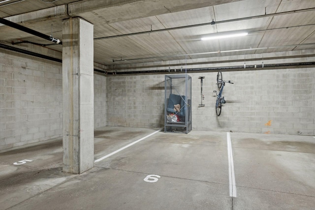 4132 Vernon Ave S Unit A103, Saint Louis Park, MN 55416 - parking garage with concrete block wall