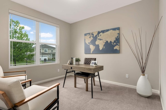 5010 Sandpebble Ln, Woodbury, MN 55129 - office area with baseboards and carpet