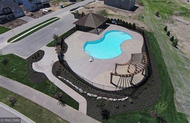 5010 Sandpebble Ln, Woodbury, MN 55129 - community pool featuring a patio and a gazebo