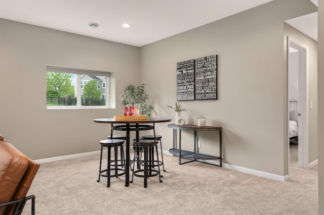 5010 Sandpebble Ln, Woodbury, MN 55129 - carpeted dining room with baseboards and recessed lighting