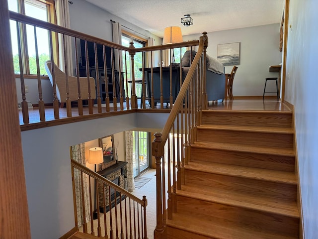 507 Pine Ridge Ter, River Falls, WI 54022 - stairs with healthy amount of natural light
