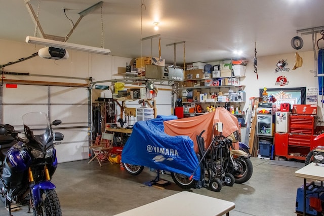 11005 320th St, Clover Twp, MN 56470 - garage with a garage door opener