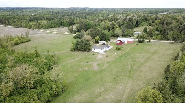 11005 320th St, Clover Twp, MN 56470 - aerial view of sparsely populated area featuring a forest