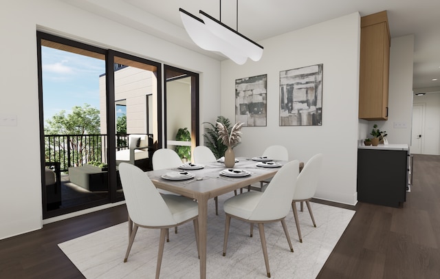 2815 44th St Unit 15, Minneapolis, MN 55410 - dining space featuring wood finished floors and baseboards