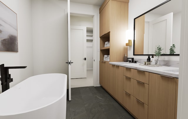 2815 44th St Unit 15, Minneapolis, MN 55410 - full bathroom with double vanity and a soaking tub