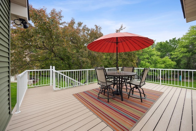 582 139th Ln NW, Andover, MN 55304 - deck with outdoor dining space