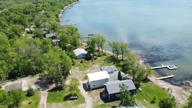 42606 Pleasure Park Rd, Otter Tail Twp, MN 56571 - drone / aerial view of a large body of water and a heavily wooded area