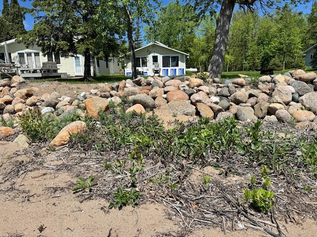 42606 Pleasure Park Rd, Otter Tail Twp, MN 56571 - view of yard with a wooden deck