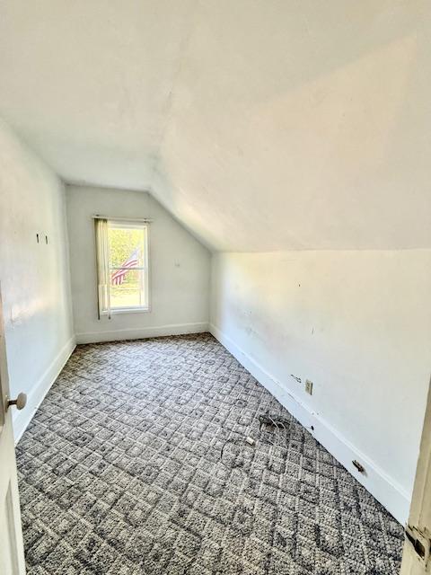 220 Front St E, Redwood Falls, MN 56283 - bonus room with vaulted ceiling, carpet, and baseboards