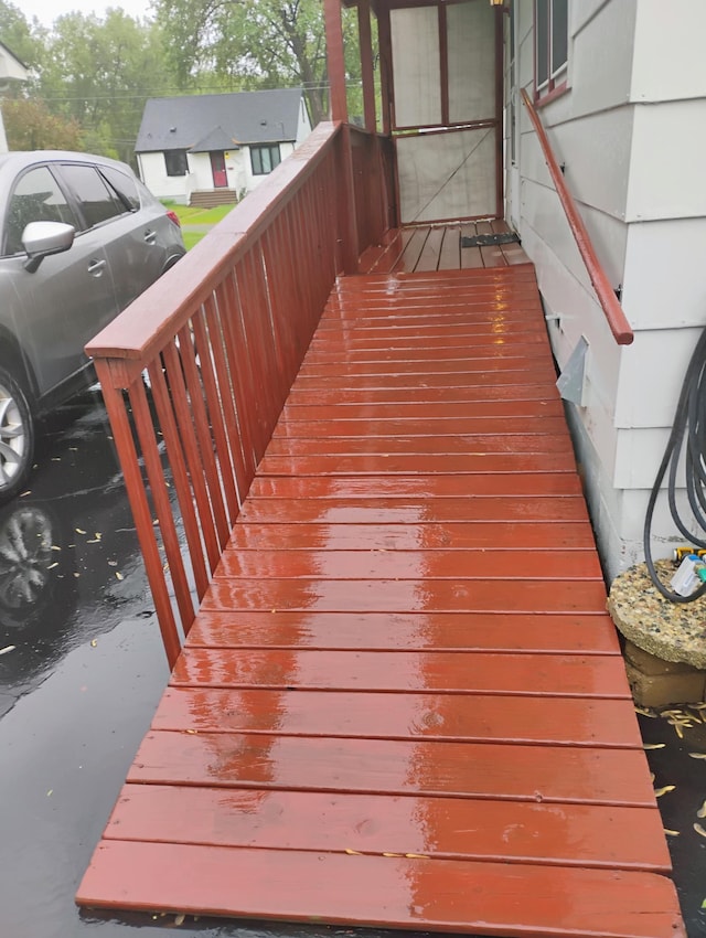 1221 43rd Ave NE, Columbia Heights, MN 55421 - view of wooden deck