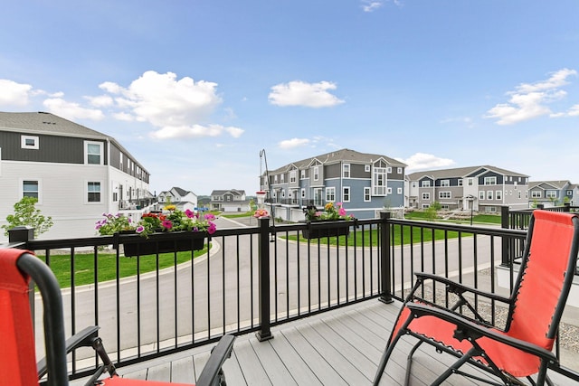 6678 Wildflower Way, Minnetrista, MN 55331 - wooden deck with a residential view