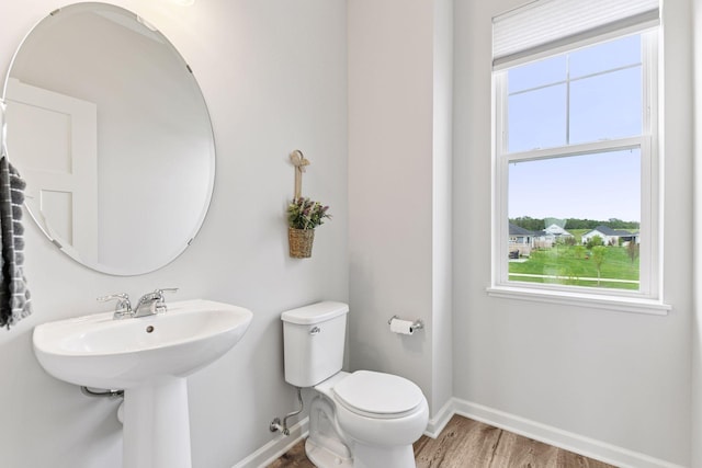 6678 Wildflower Way, Minnetrista, MN 55331 - half bath featuring baseboards and wood finished floors