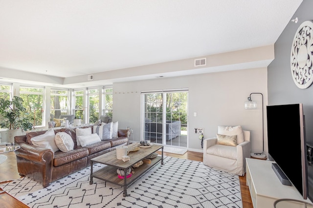 4132 Vernon Ave S Unit A101, Saint Louis Park, MN 55416 - living room with wood finished floors and baseboards