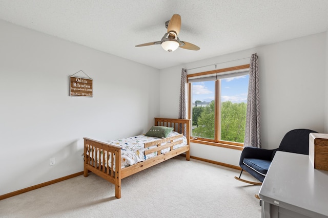 13910 47th Ln NE, Saint Michael, MN 55376 - bedroom featuring carpet, baseboards, and ceiling fan